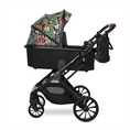 Passeggino GLORY 2in1+ADAPTERS con cesta per neonato Tropical FLOWERS